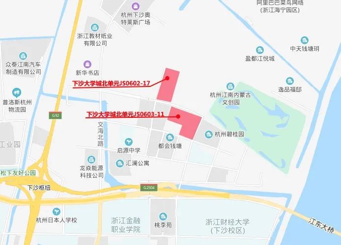 杭州下沙地图最新｜杭州下沙最新版图