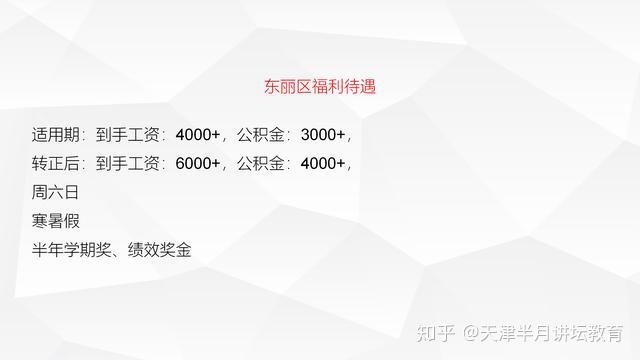 东丽区招聘信息速递